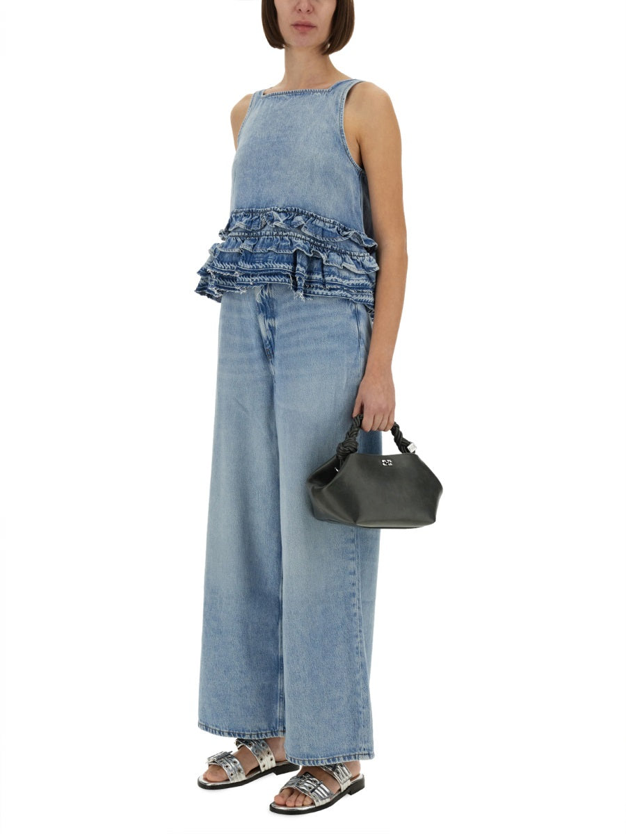 Ganni Tops - Blue | Wanan Luxury