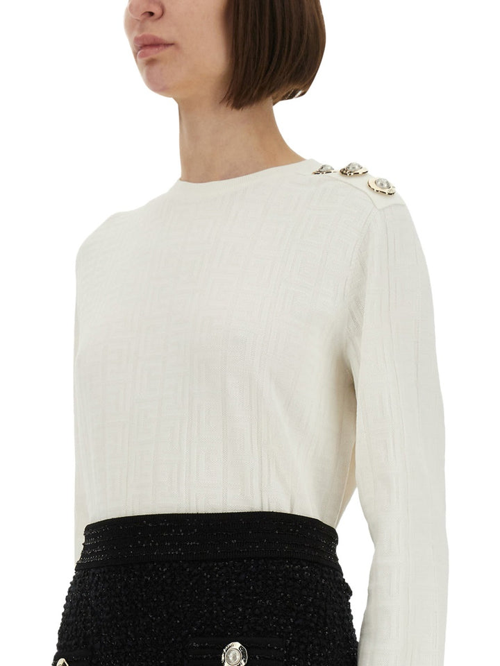 Balmain Sweaters - White | Wanan Luxury