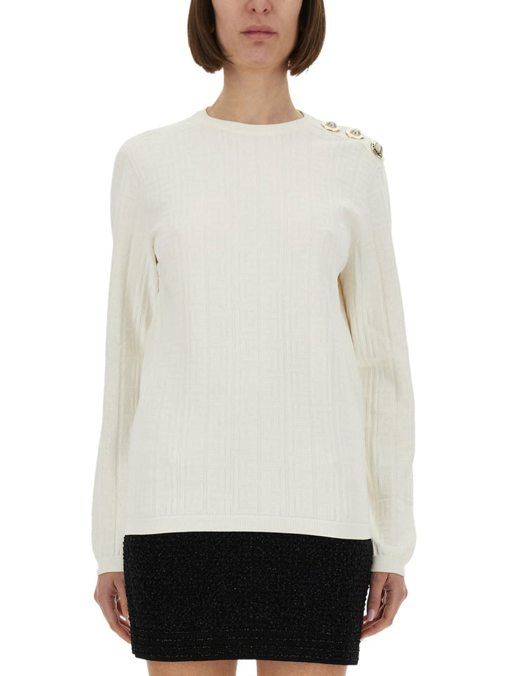 Balmain Sweaters - White | Wanan Luxury