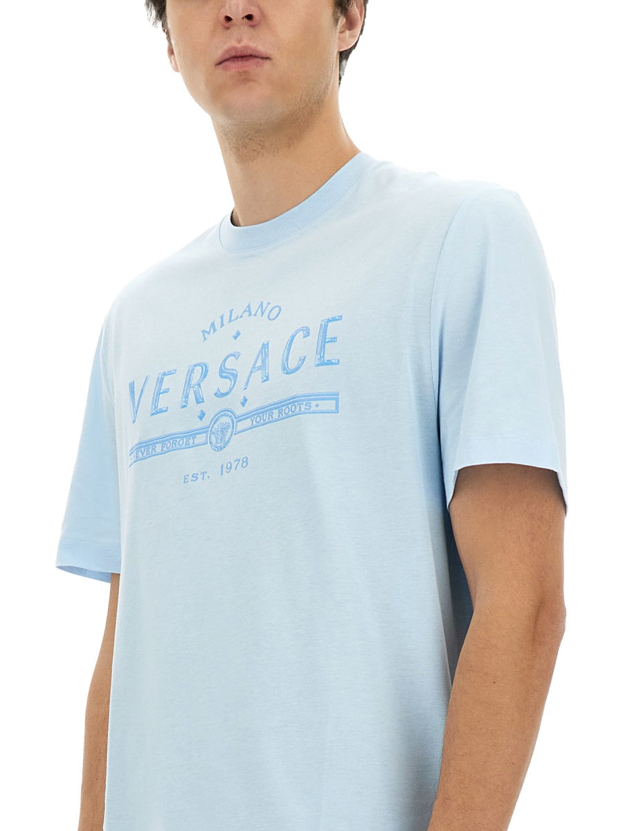 Versace T shirts - Light Blue | Wanan Luxury