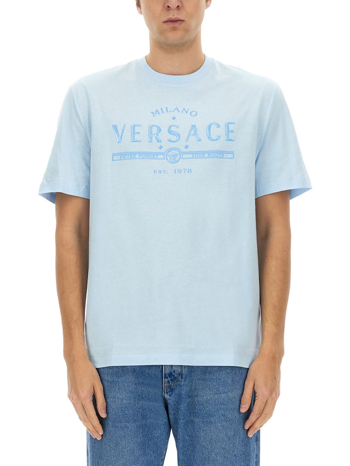 Versace T shirts - Light Blue | Wanan Luxury