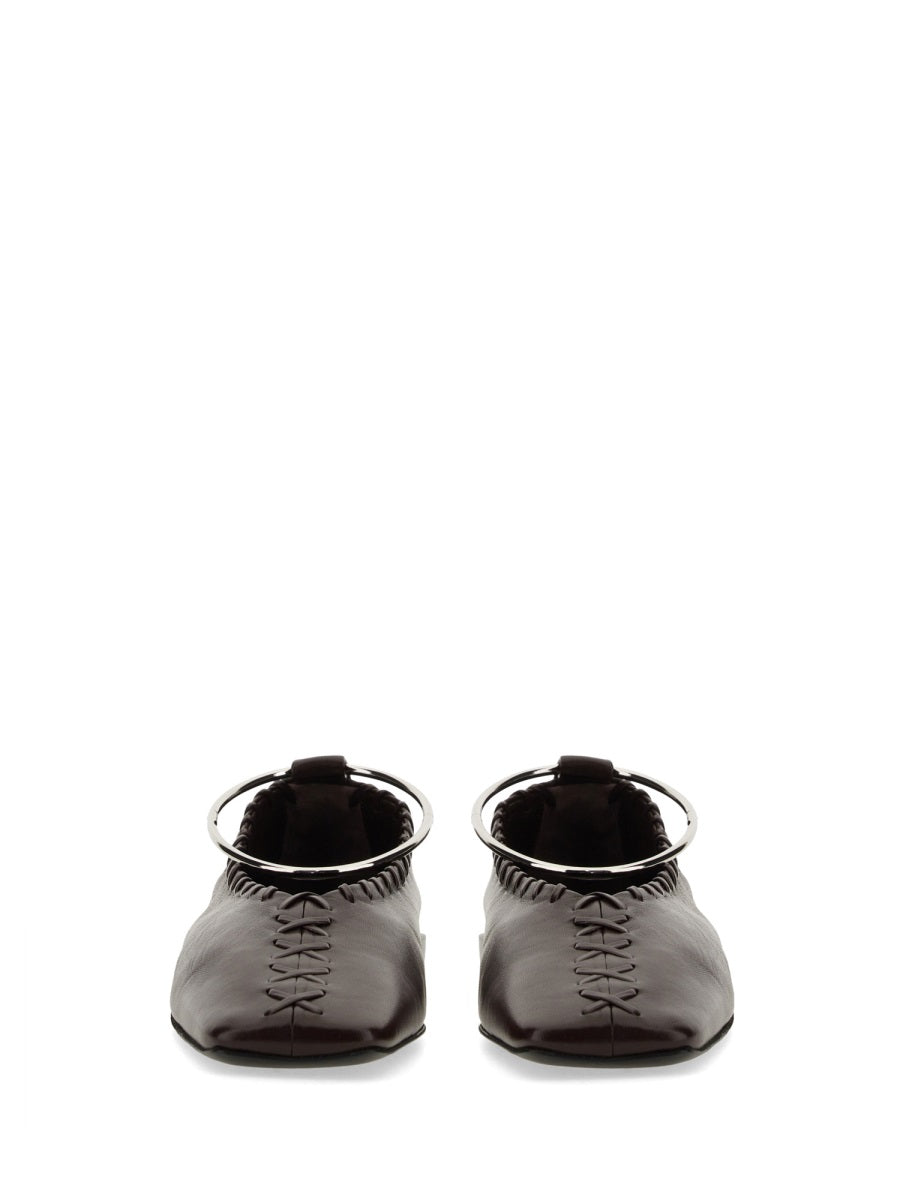 Jil Sander Flat Shoes - Burgundy | Wanan Luxury