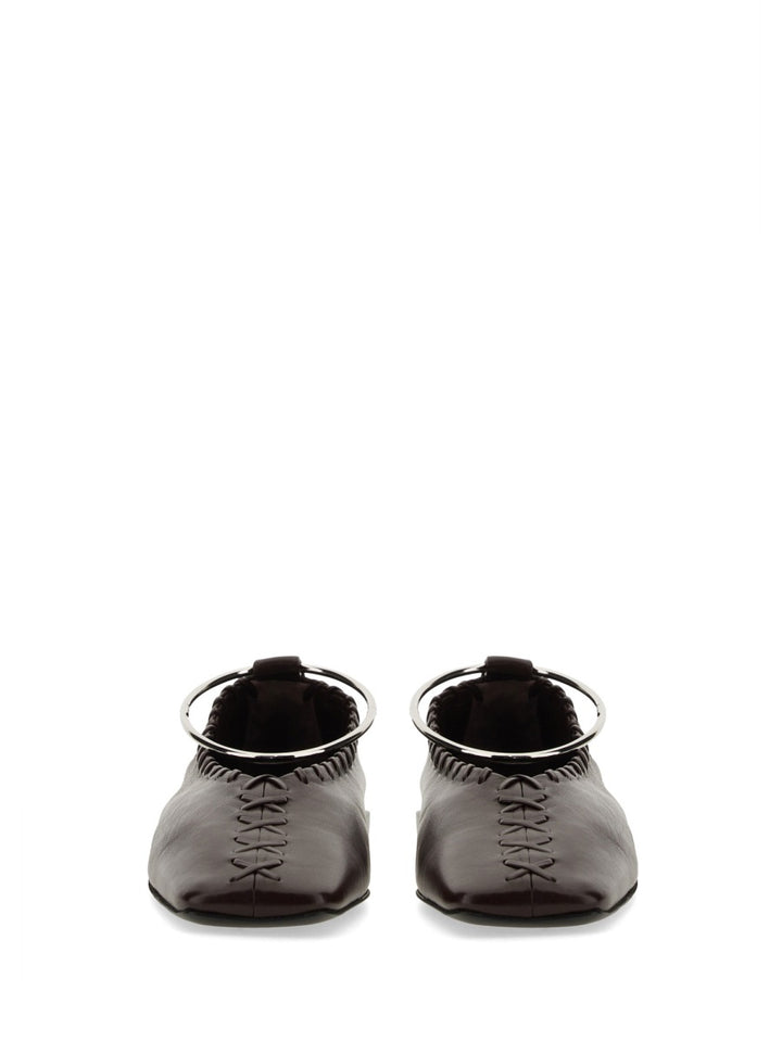 Jil Sander Flat Shoes - Burgundy | Wanan Luxury