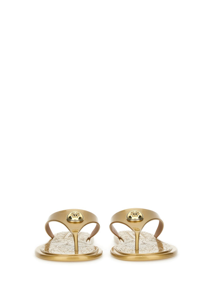 Versace Sandals - Gold | Wanan Luxury