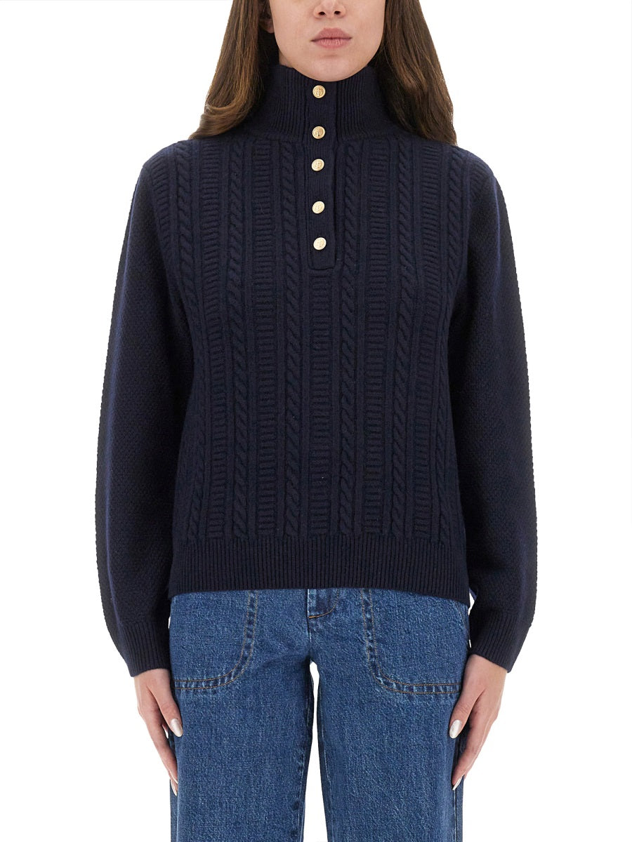 A.P.C. Sweaters - Blue | Wanan Luxury