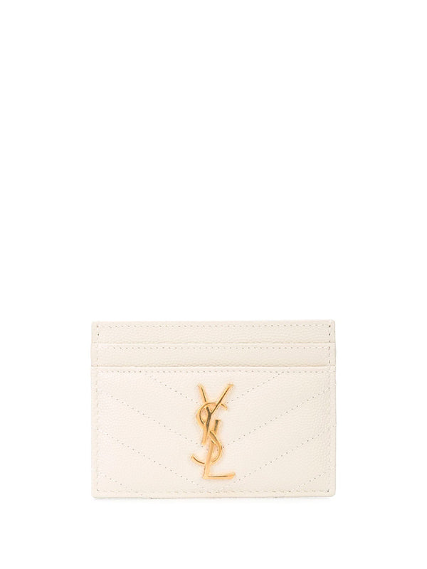 Cassandre MatelassÉ Card Case In Grain De Poudre Leather