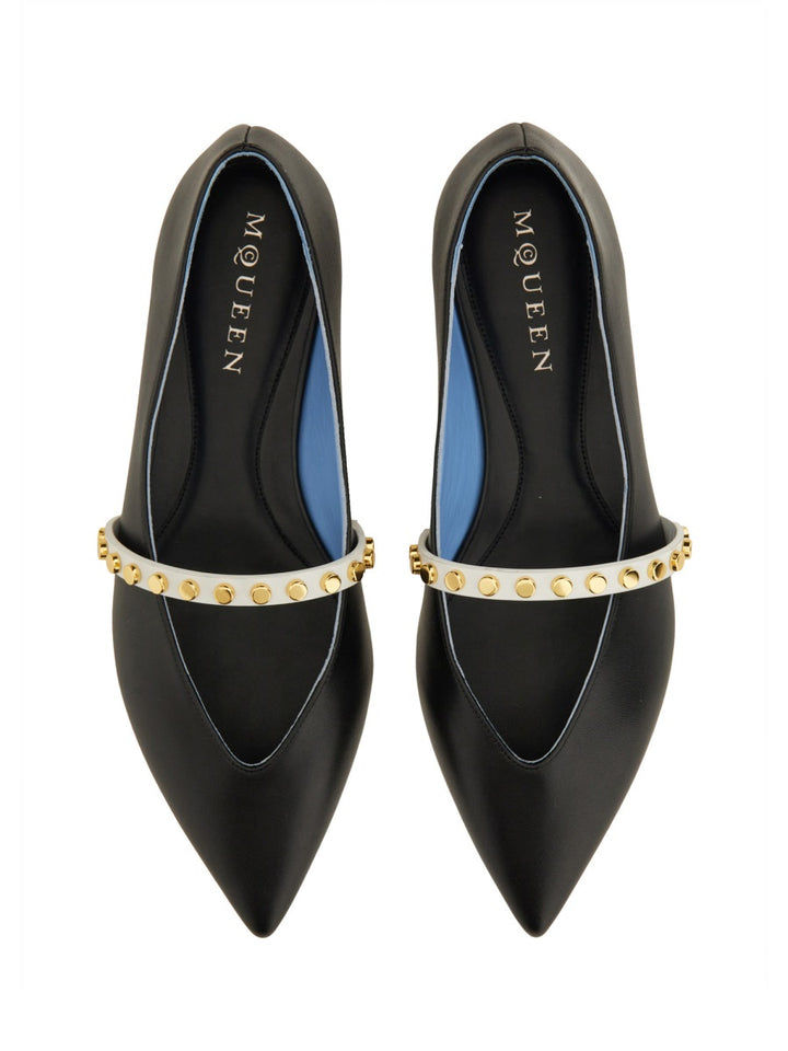 Alexander McQueen Flat Shoes - Black | Wanan Luxury