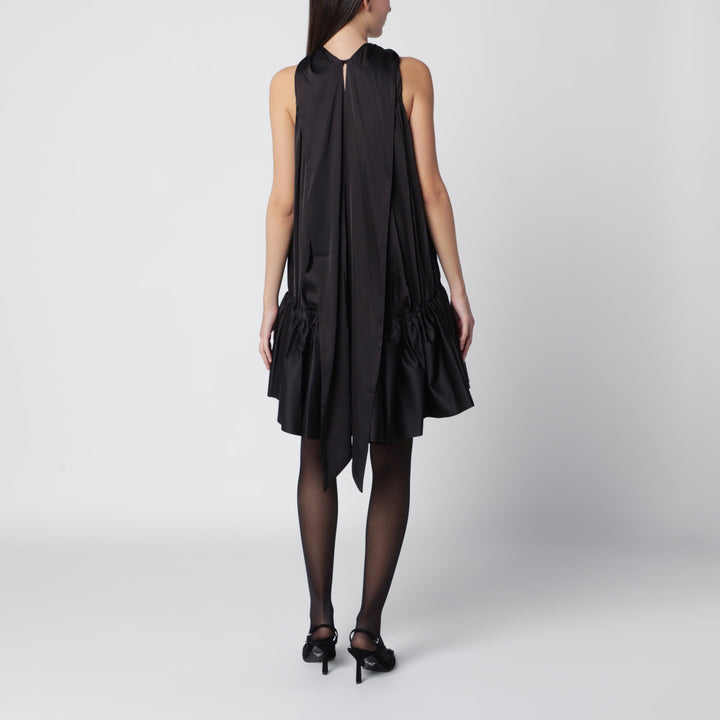 Rotate Black Mini Bell Mini Dress
