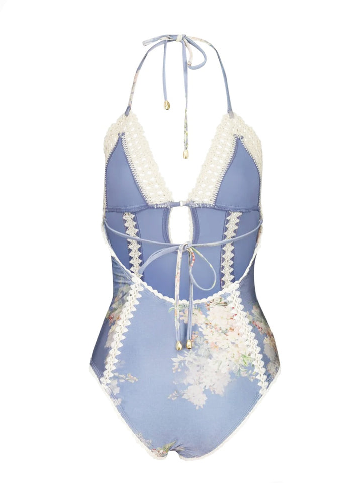 Zimmermann Swimwears - White, Light Blue | Wanan Luxury