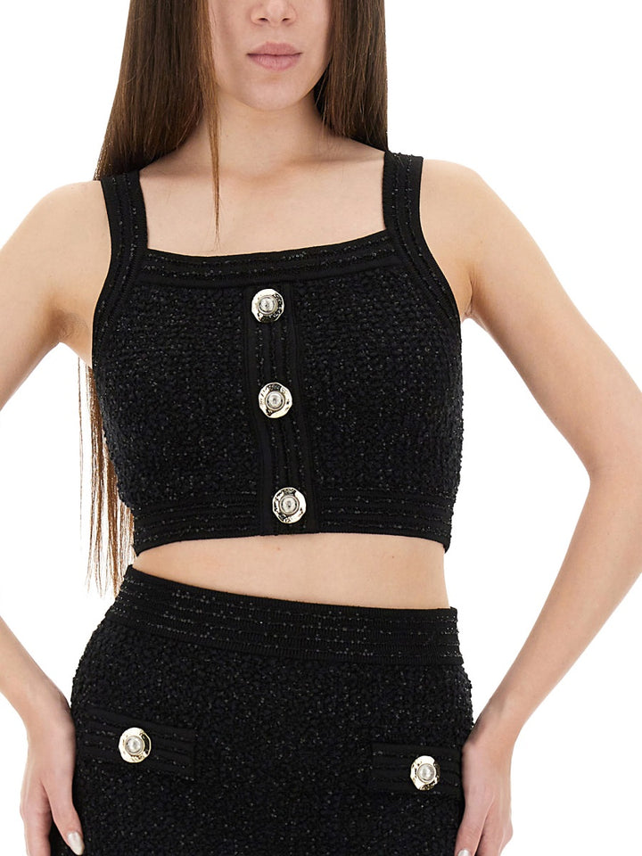 Balmain Tops - Black | Wanan Luxury
