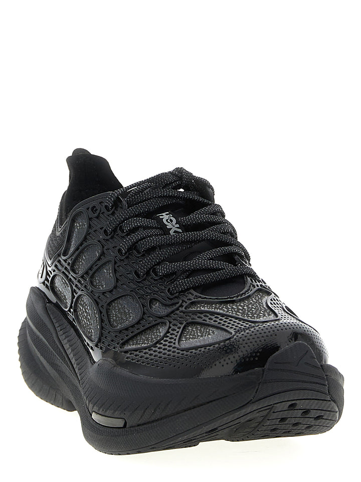 Hoka One One Mach X Caged Sneakers - Black | c62298a316e7036c1719c822d069e3a34514e122