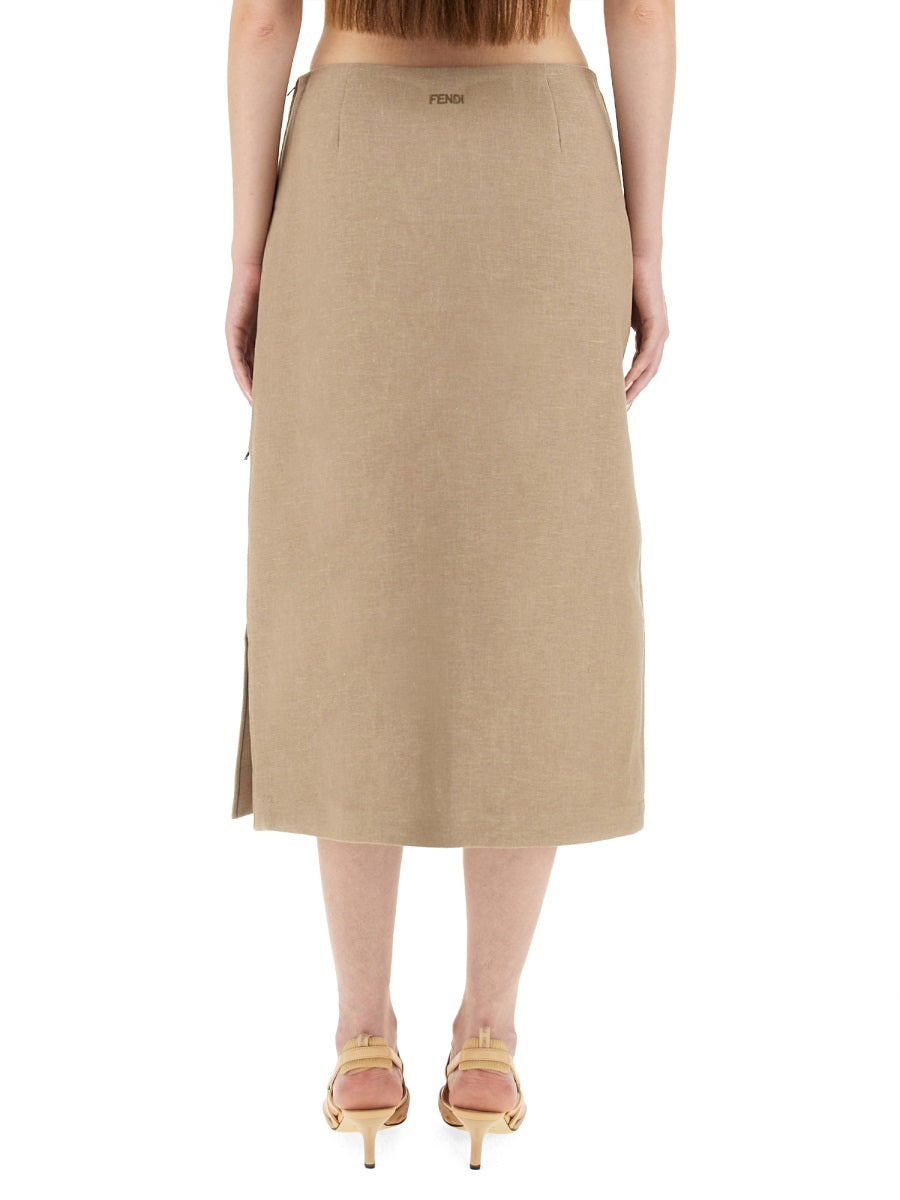 Fendi Skirts - Beige | Wanan Luxury