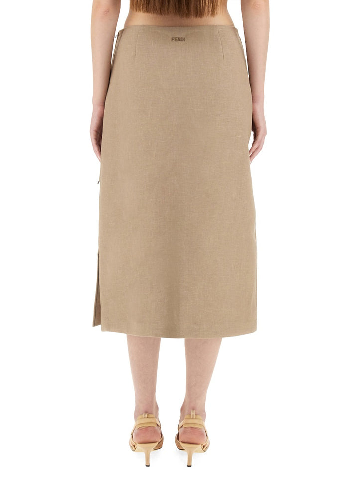 Fendi Skirts - Beige | Wanan Luxury