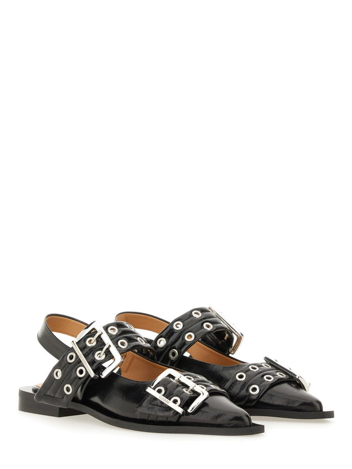 Ganni Flat Shoes - Black | Wanan Luxury
