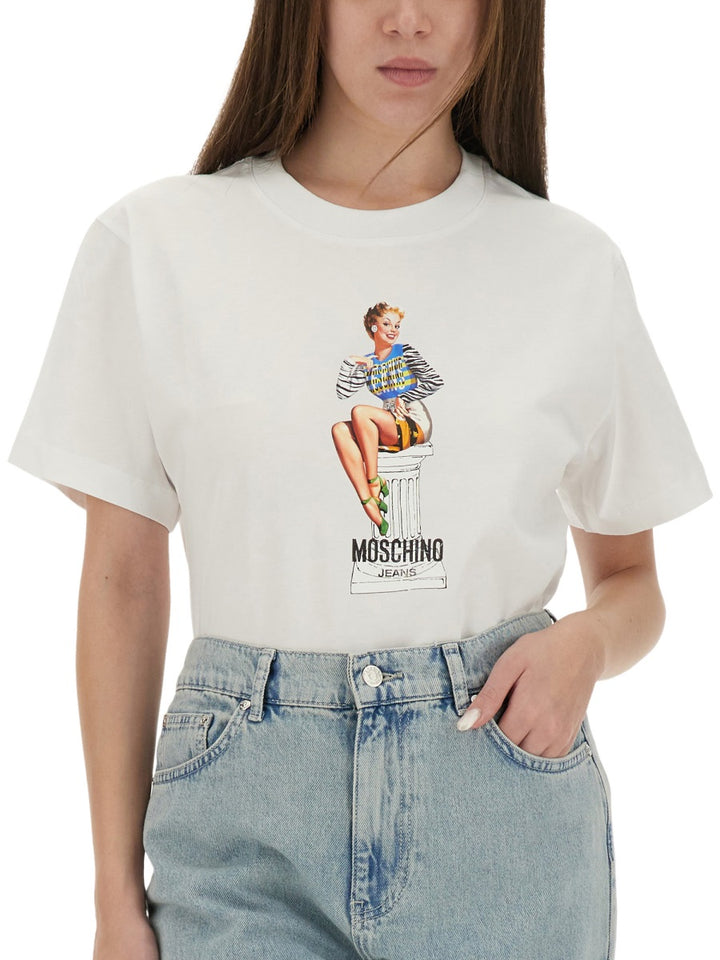 Moschino Jeans T shirts - White | Wanan Luxury