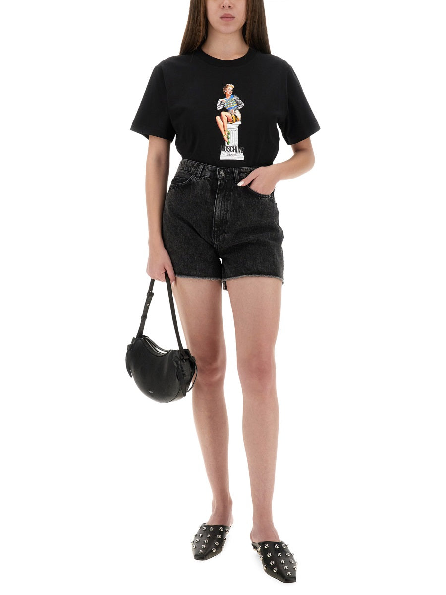 Moschino Jeans T shirts - Black | Wanan Luxury