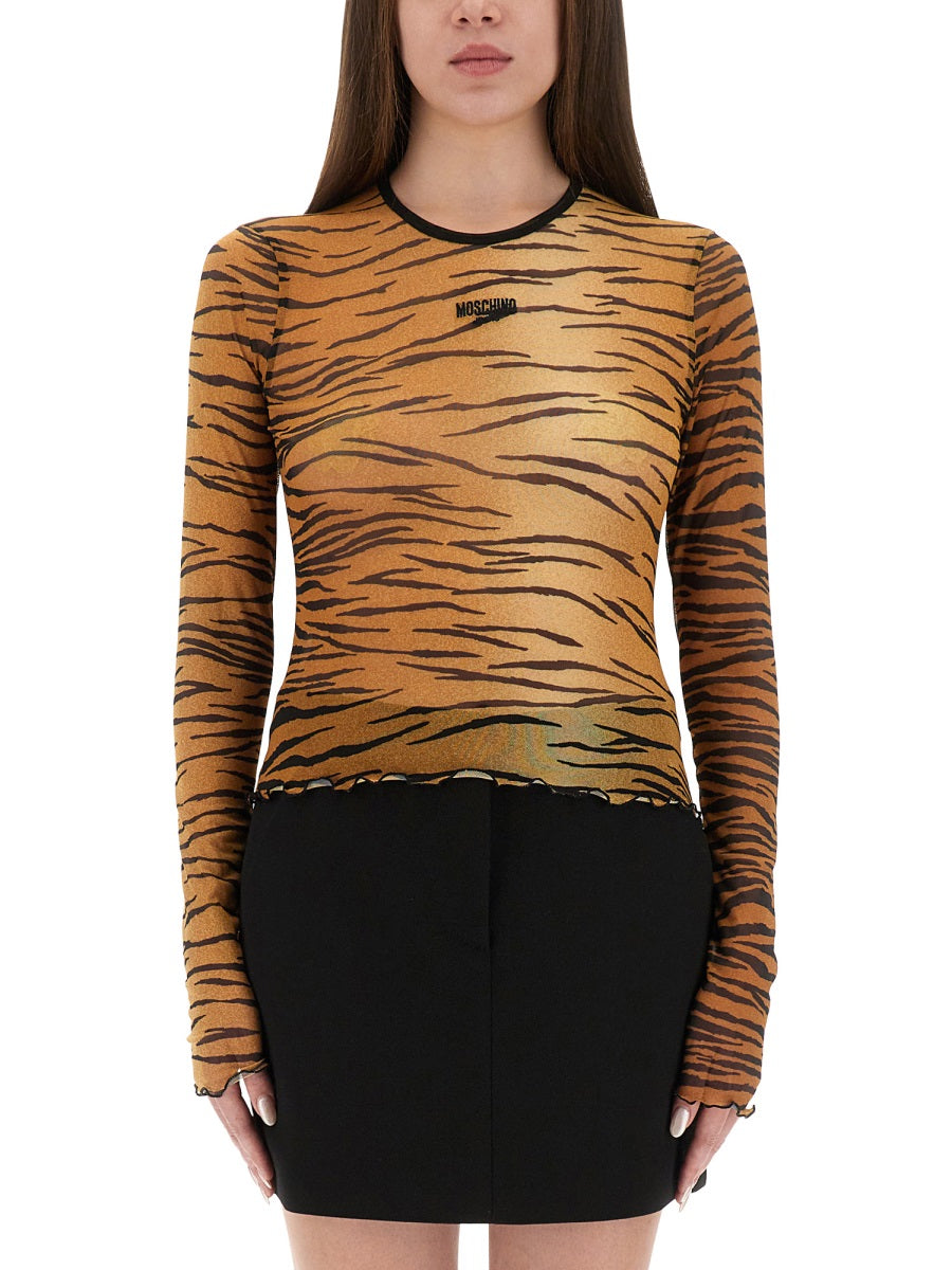 Moschino Jeans Tops - Animal Print | Wanan Luxury