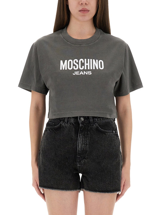 Cropped T-Shirt With Logo