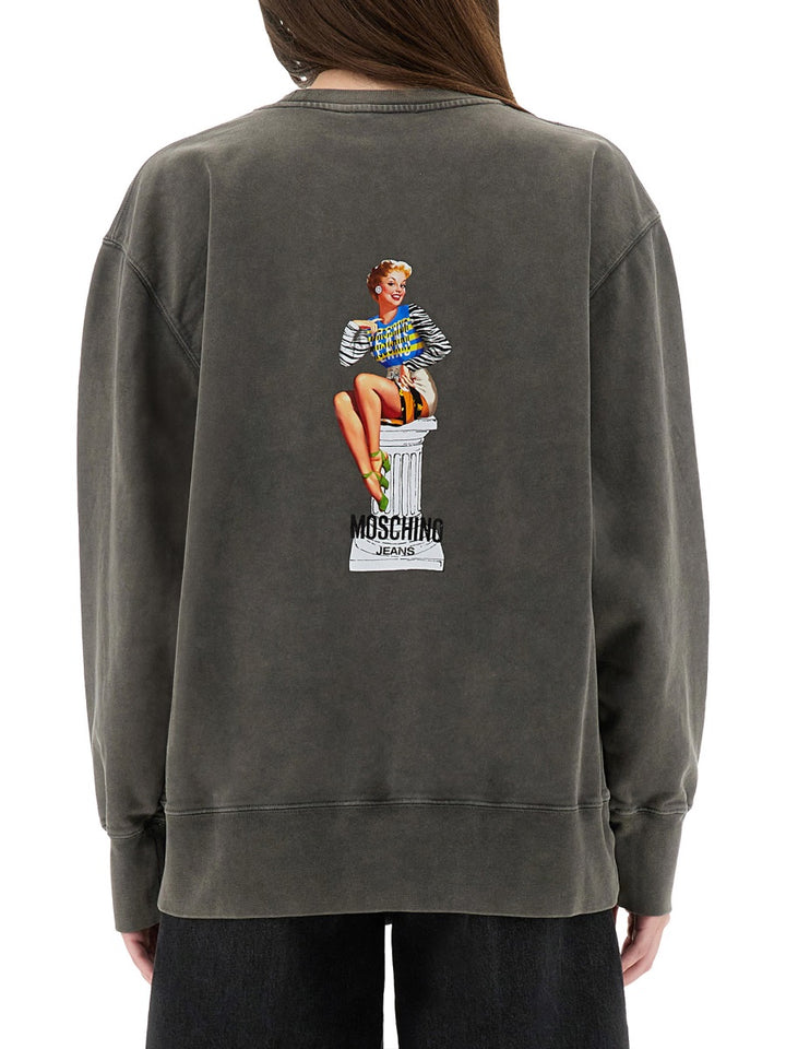 Moschino Jeans Sweatshirts - Grey | Wanan Luxury