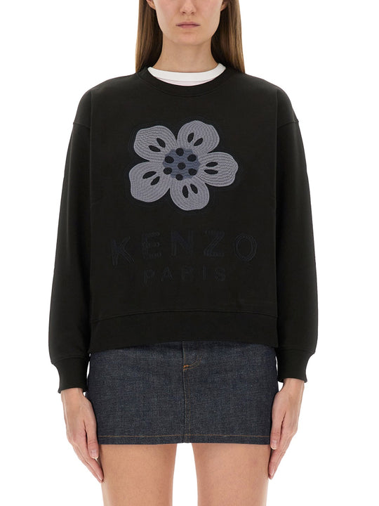 Sweatshirt With "Boke Flower" Embroidery