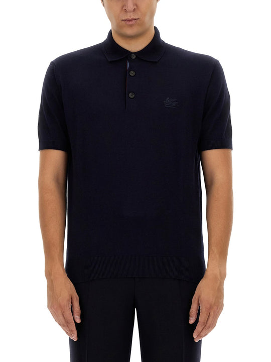 Polo Shirt With Pegasus Embroidery
