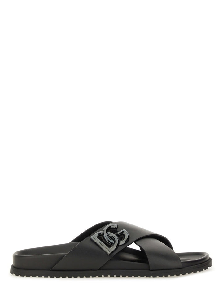 Dolce & Gabbana Sandals - Black | Wanan Luxury