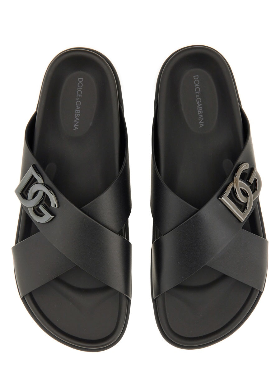 Dolce & Gabbana Sandals - Black | Wanan Luxury