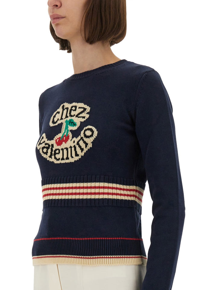 Valentino Garavani Sweaters - Blue | Wanan Luxury