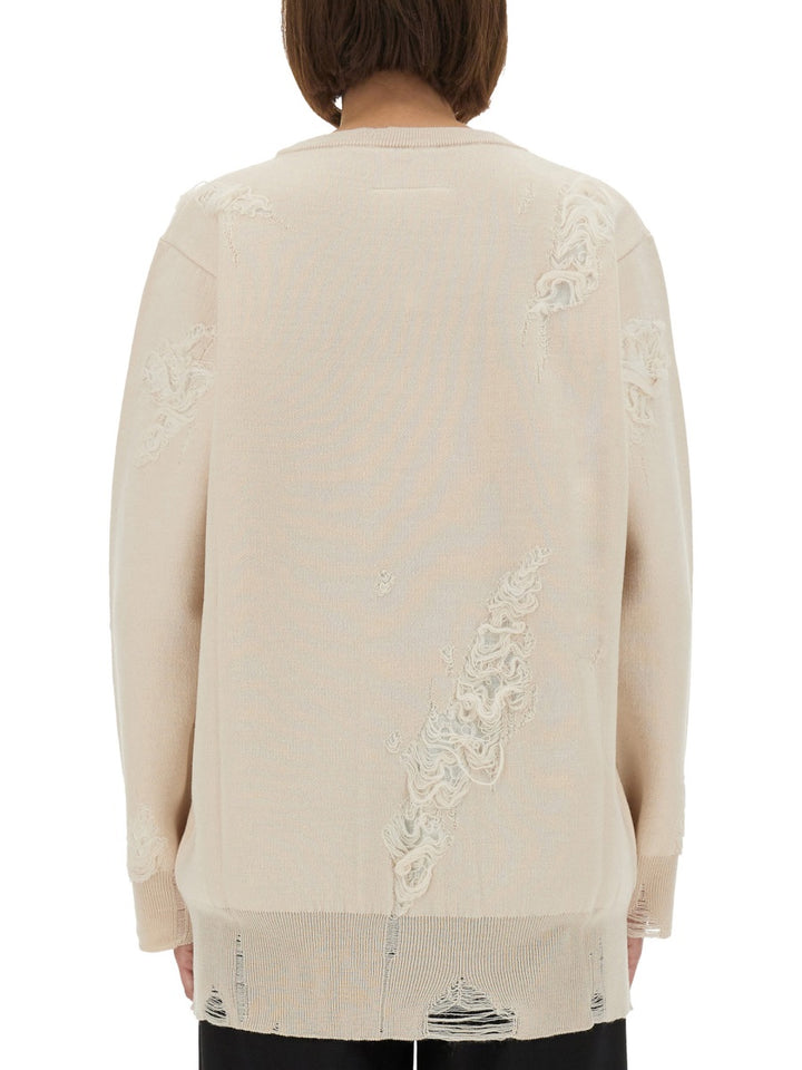 MM6 Maison Margiela Sweaters - White | Wanan Luxury