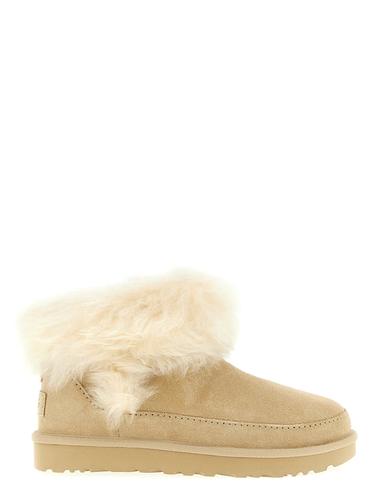 Classic Ultra Mini Chalet Boots And Ankle Boots Beige