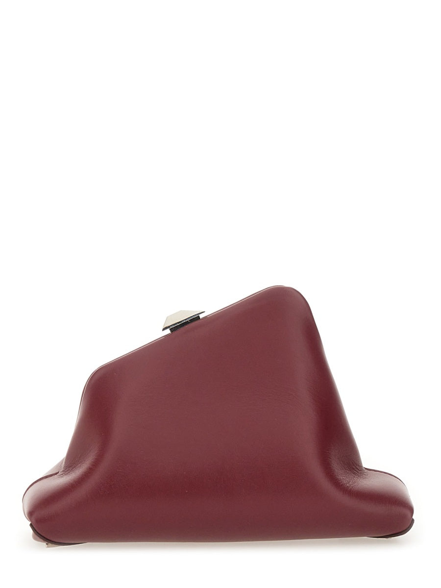 The Attico Clutch Bags - Burgundy | Wanan Luxury