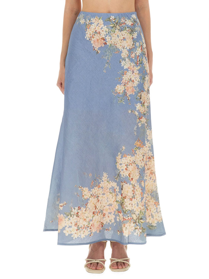 Zimmermann Skirts - White, Light Blue | Wanan Luxury