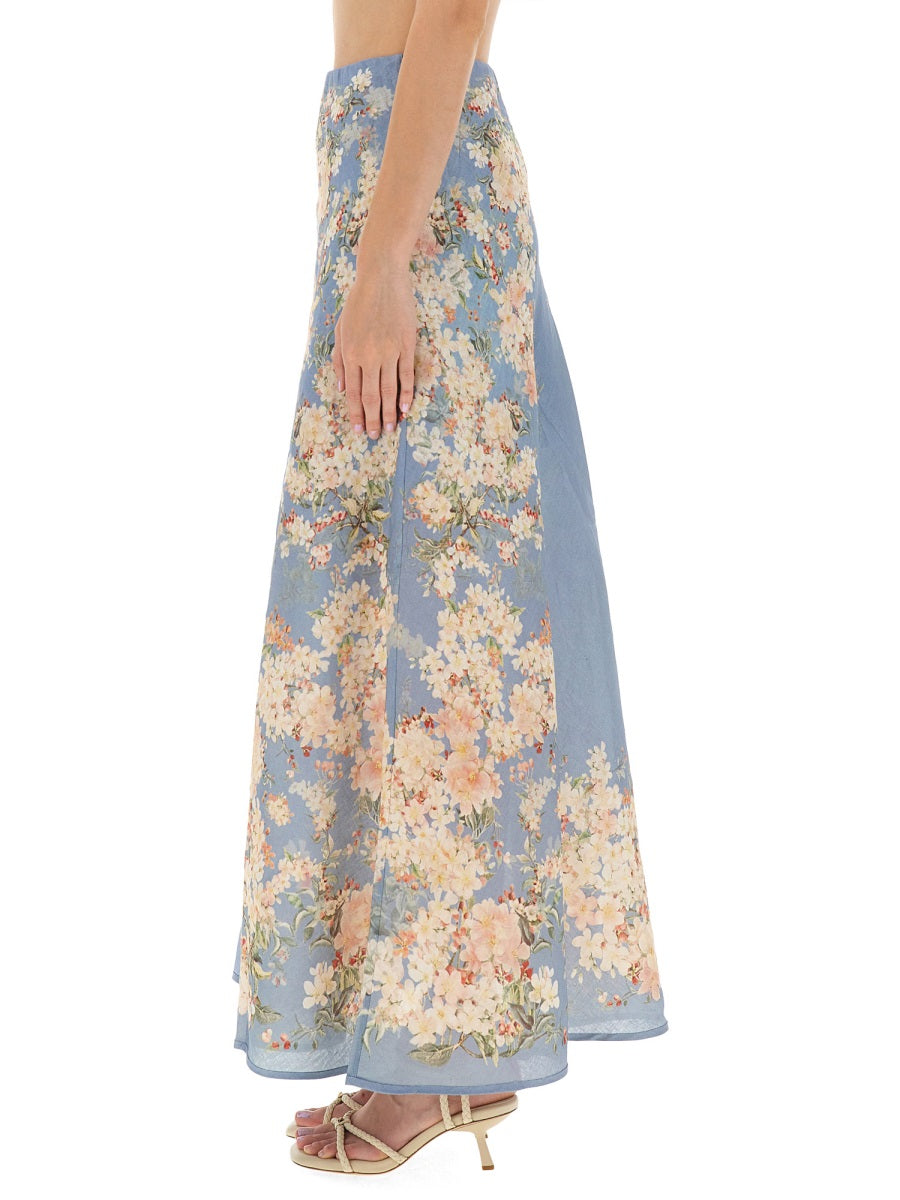 Zimmermann Skirts - White, Light Blue | Wanan Luxury