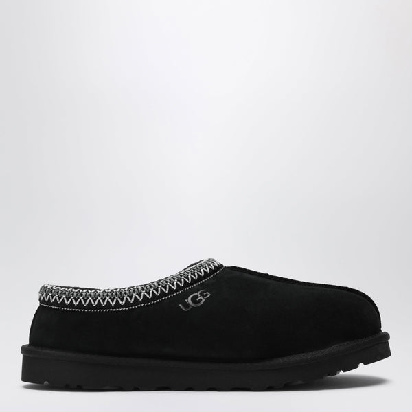 Tasman Black Eather Slip-Ons