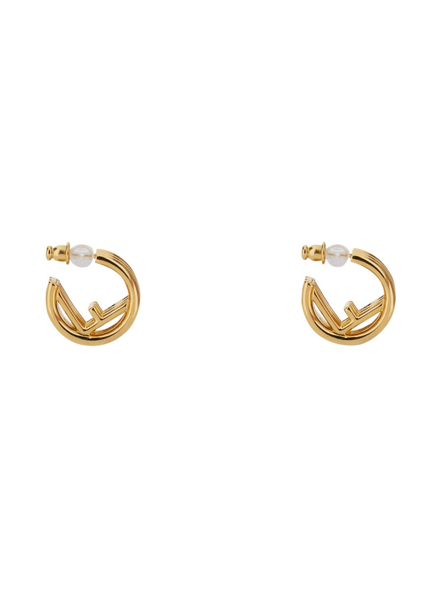 Fendi Earrings - Gold | Wanan Luxury