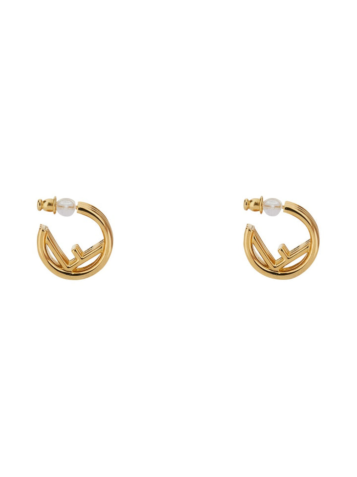 Fendi Earrings - Gold | Wanan Luxury