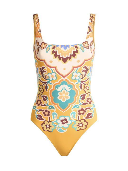 Printed One-Piece Swimsuit