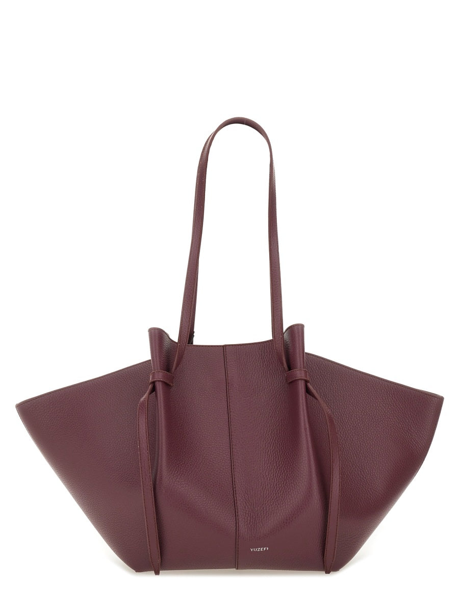 Yuzefi Shoulder Bags - Burgundy | Wanan Luxury
