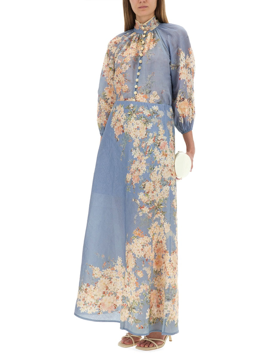 Zimmermann Shirts - White, Light Blue | Wanan Luxury