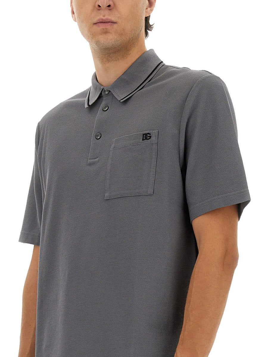 Dolce & Gabbana Polo - Grey | Wanan Luxury