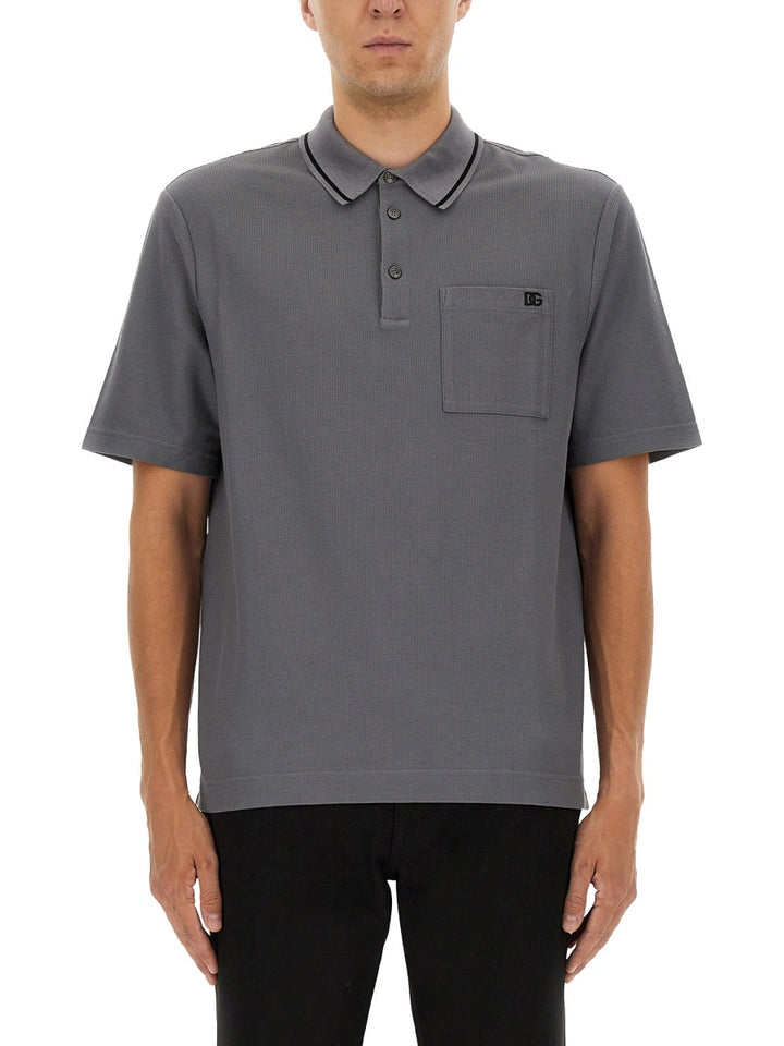 Dolce & Gabbana Polo - Grey | Wanan Luxury