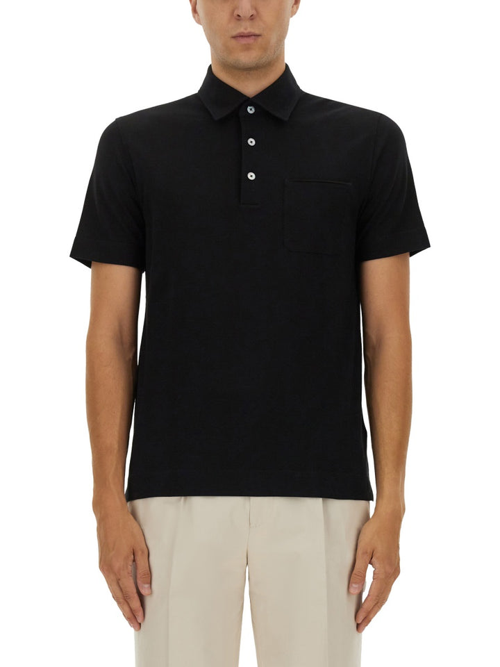 Zegna Polo - Black | Wanan Luxury