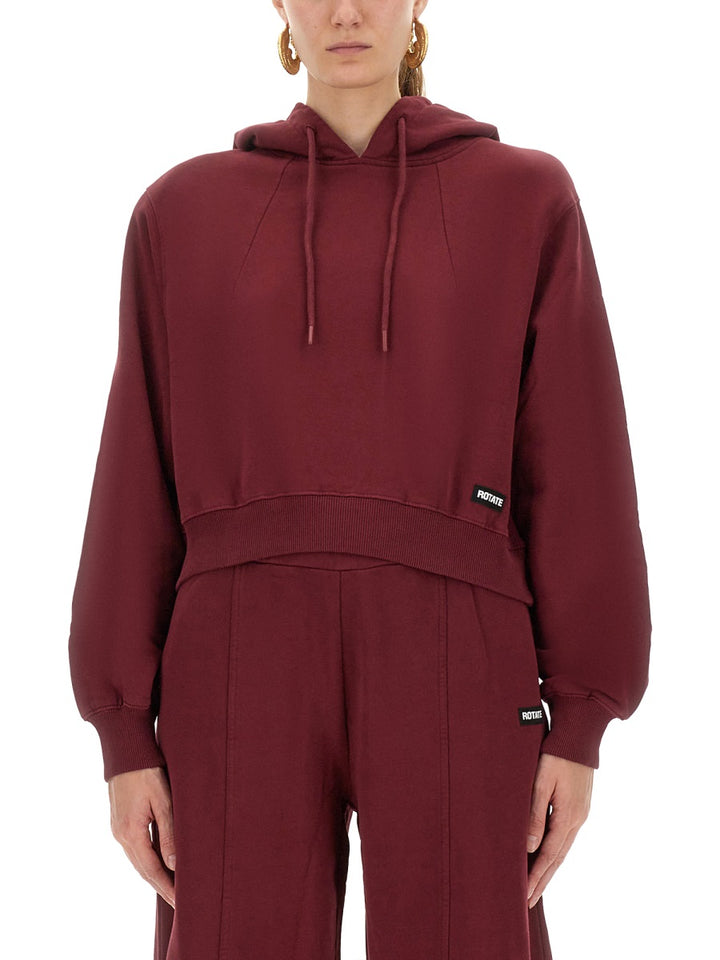 Rotate Birger Christensen Sweatshirts - Burgundy | Wanan Luxury