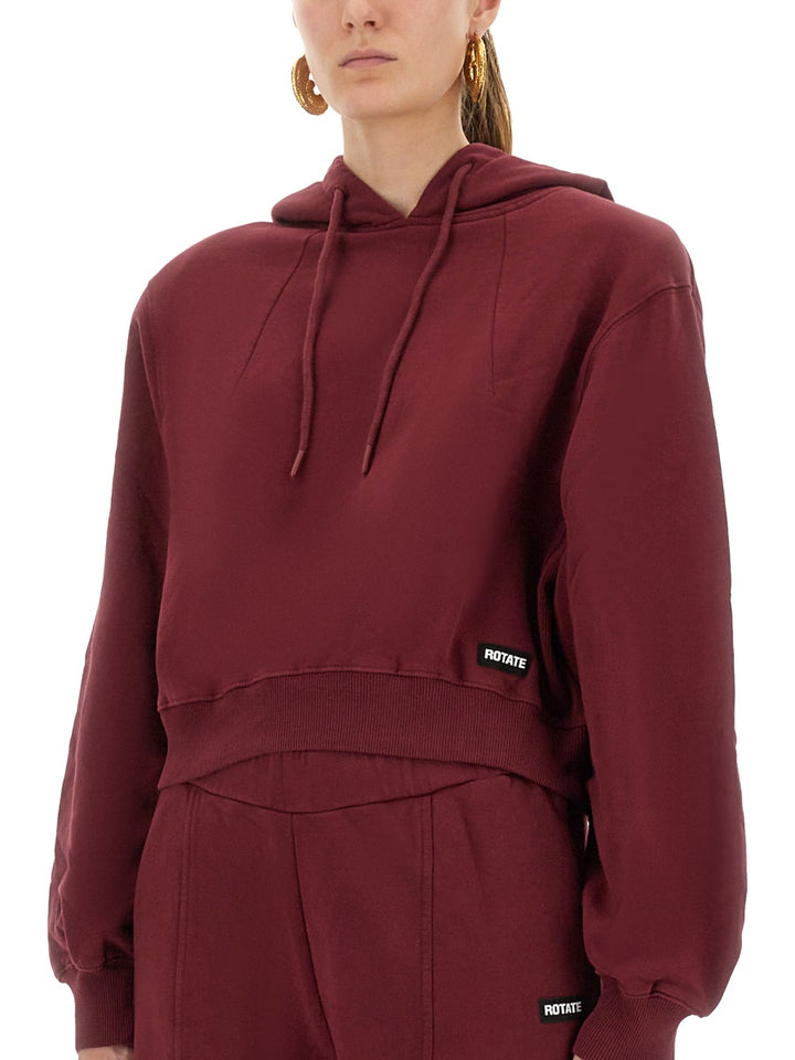 Rotate Birger Christensen Sweatshirts - Burgundy | Wanan Luxury