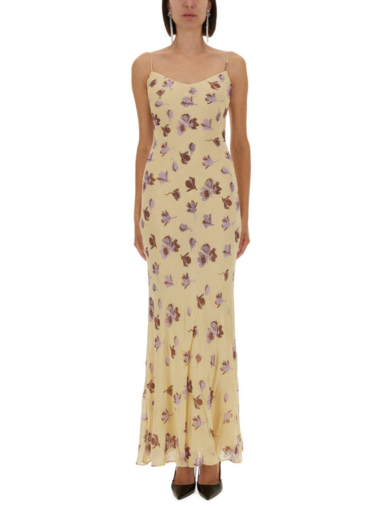 Long Dress With Floral Pattern