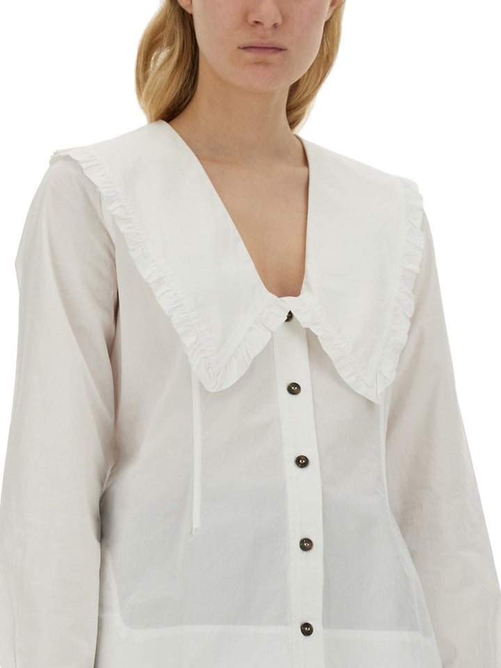 Ganni Shirts - White | 094e1e14c07c484c5d46b9d9a7117bd74aa39ac3