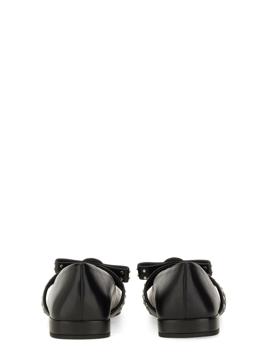 Versace Flat Shoes - Black | bbd742d43d0171ada3319b3998d0268657acd543