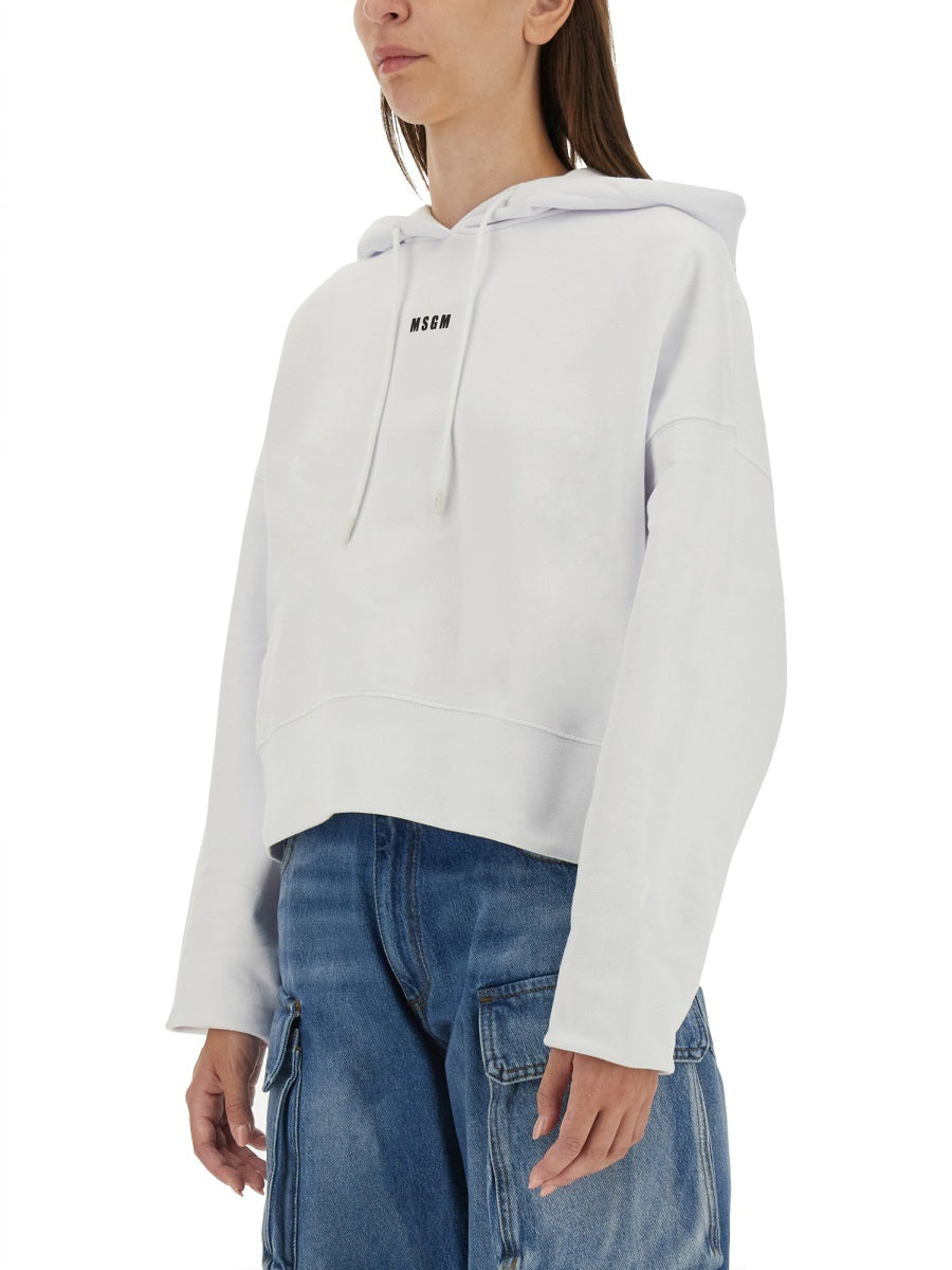 Msgm Sweatshirts - White | 88cf9e19b5a488af9bf8fbd57c832523ab82971b