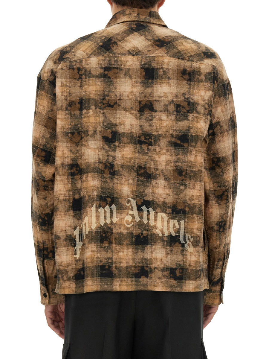 Palm Angels Shirts - Brown | b394e4414aa460df78503d1a062281aae396b46e