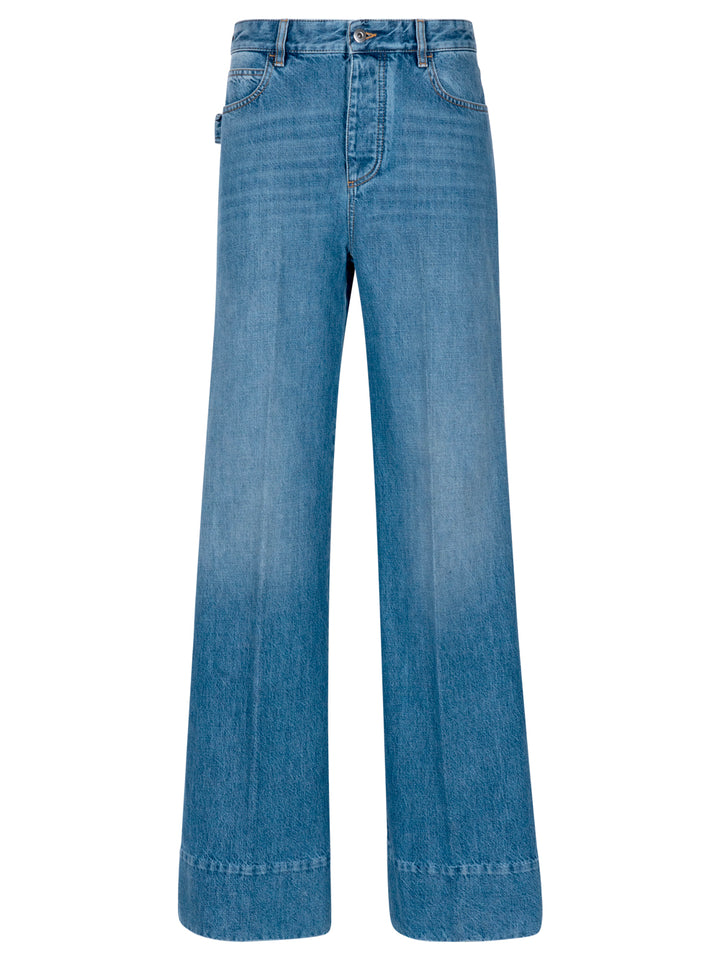 Bottega Veneta Wide leg - Blue | 81c0ce7ebd43e96ed45a78802107be1f7abdcf4a